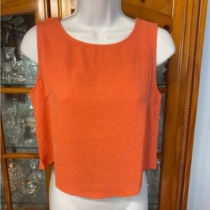 Roylamp Womens Orange Crop Top NWT size S